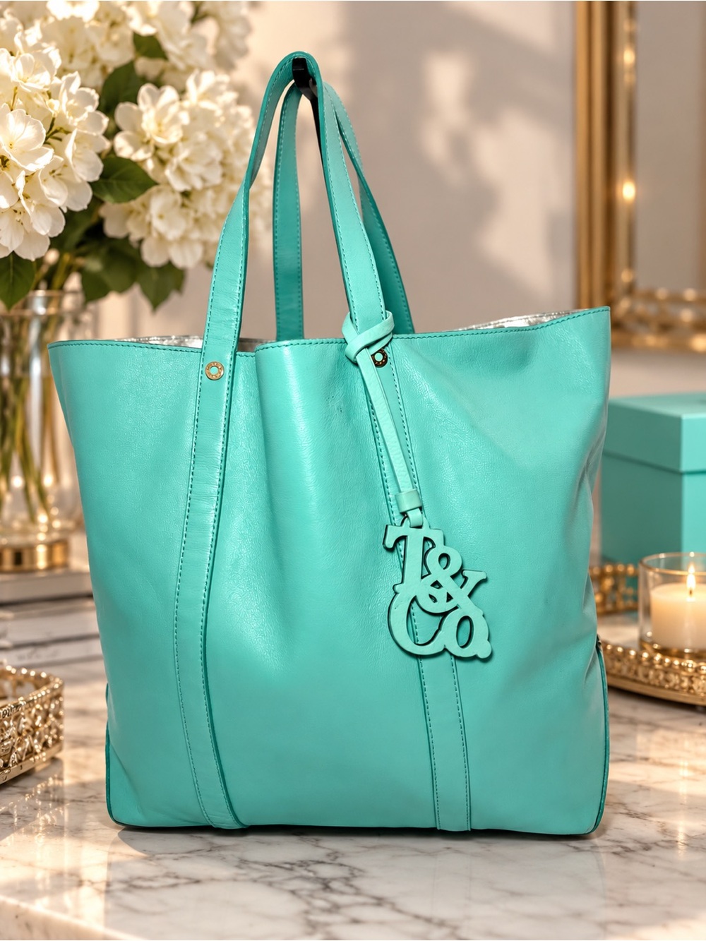Tiffany & Co. Reversible Leather Tote
